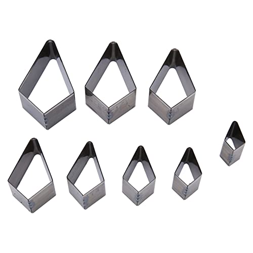 Leder Stanzeschneider Vorlage Schnittform Diamant Form hoher Kohlenstoffstahlhöhle Stanzwerkzeug DIY -Handwerk von LIZEALUCKY