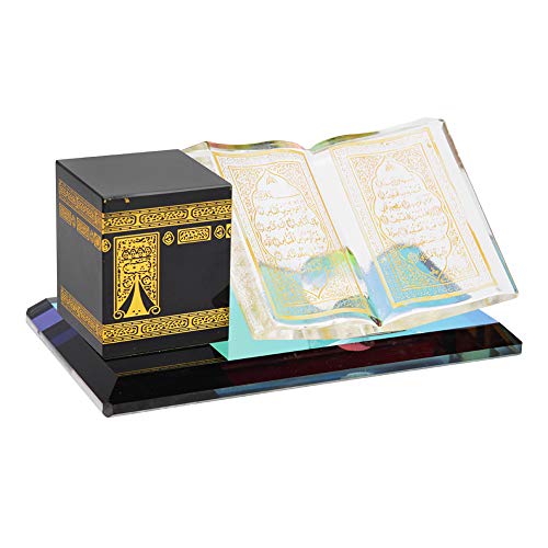 Muslimisches Kristallvergoldetes Kaaba-Buch, Miniaturmodell, Prunkstück, Islamische Architektur, Kunsthandwerk, Zuhause, Tischdekoration, Islamisches Gebäude, Geschenk, Auto-Ornament, 5,31 X 3,03 X 2, Muslimisches Kristallvergoldetes Kaaba-Buch, Miniaturmodell, Prunkstück, Islamische Architektur, Kunsthandwerk, Zuhause, Tischdekoration, Islamisches Gebäude, Geschenk, Auto-Ornament, 5,31 X 3,03 X 2, von LIZEALUCKY