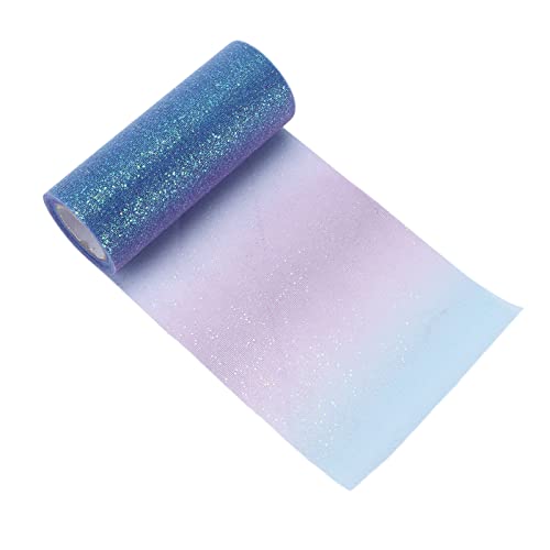 Regenbogen-Glitzer-Tüll, flexibel, exquisit, praktisch, breite Anwendung, funkelnder Tüll (Gradientenblau) von LIZEALUCKY