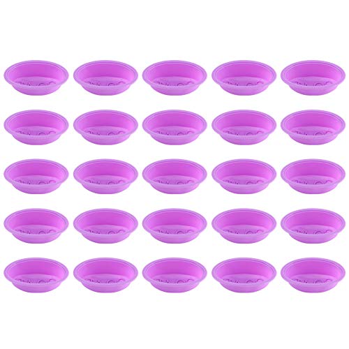 Silikonseife Schimmel Multifunktionelle DIY -Kerzenkuchen zum Backform für Seifenschokolade geeignet (25 lila Farben) von LIZEALUCKY