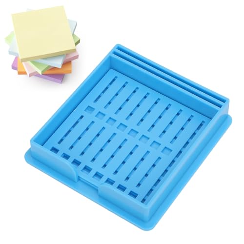 Sticky Note Stencil Note Dispenser, Sticky Note Holder Stencil Compatible Multi Purpose Dispenser Sticky Note Stencil Template for Office (Blue) von LIZEALUCKY