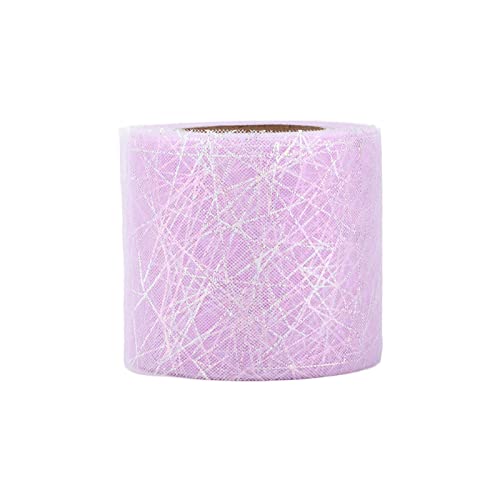 Tulle Roll Symphony Spinne Unordentliches Web Tulle Roll DIY Bogen Kopfschmuck Material Ribbon für Hochzeiten Events Valentinstag Ostern Weihnachten (Reiniger Rot) von LIZEALUCKY