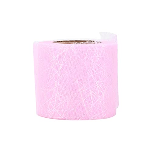 Tulle Roll Symphony Spinne Unordentliches Web Tulle Roll DIY Bogen Kopfschmuck Material Ribbon für Hochzeiten Events Valentinstag Ostern Weihnachten (Rosa) von LIZEALUCKY
