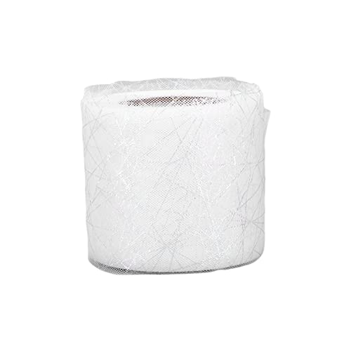 Tulle Roll Symphony Spinne Unordentliches Web Tulle Roll DIY Bogen Kopfschmuck Material Ribbon für Hochzeiten Events Valentinstag Ostern Weihnachten (bleichen) von LIZEALUCKY