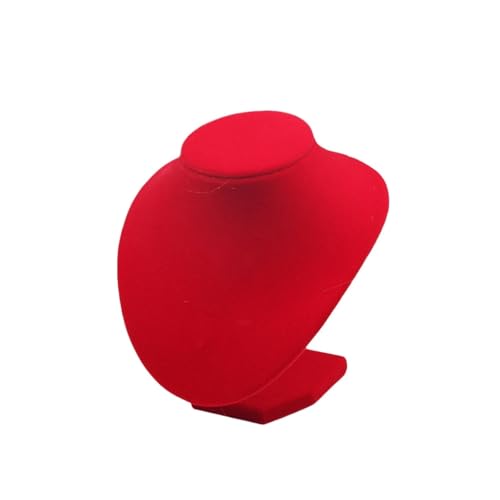 LIZHAYG Schmuck Display Halskette Display Büste Modell Rot Glänzende Anhänger Halter Stehen Ausstellungen Salon(S) von LIZHAYG
