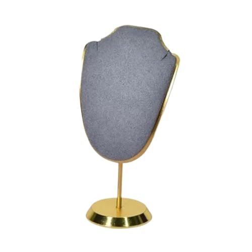 LIZHAYG Schmuck Display Mini-Halskettenhalter-Anhänger-Display, 11 cm ~ 15 cm hoch, Schmuck-Mannequin-Büste(GRAY,11cm) von LIZHAYG
