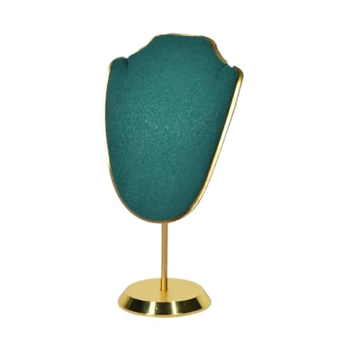 LIZHAYG Schmuck Display Mini-Halskettenhalter-Anhänger-Display, 11 cm ~ 15 cm hoch, Schmuck-Mannequin-Büste(Green,11cm) von LIZHAYG