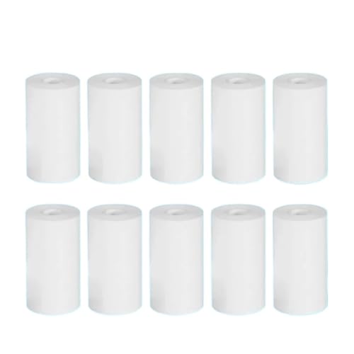 Thermorollen Mini-Druckerpapier, 57 x 25 mm, bedruckbare Papierrollen, Thermopapierrollen for Thermodrucker im Taschenformat, Quittungsdrucker(10 normal) von LIZHAYG