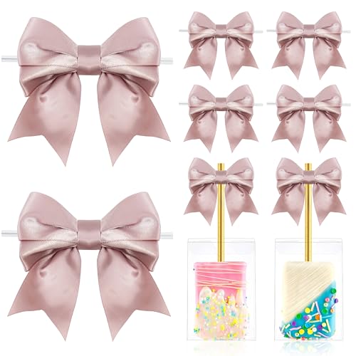 LIZLOVESS Dusty Rose Schleifen mit Bindebändern, 8,9 cm, vorgebundene Doppel-Satinband-Schleifen für Geschenkverpackungen, Basteln, Hochzeitsdekoration, Leckerli-Tüten, Süßigkeiten-Apfel, Cake-Pops LIZLOVESS Dusty Rose Schleifen mit Bindebändern, 8,9 cm, vorgebundene Doppel-Satinband-Schleifen für Geschenkverpackungen, Basteln, Hochzeitsdekoration, Leckerli-Tüten, Süßigkeiten-Apfel, Cake-Pops von LIZLOVESS