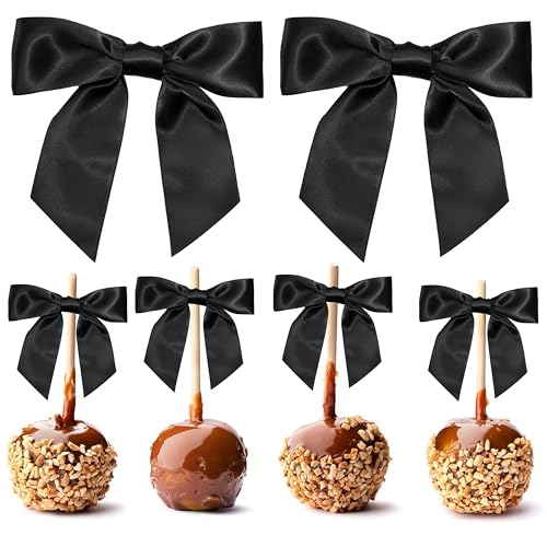 LIZLOVESS Schwarze Satinschleifen, gedreht, 12,7 cm, vorgebunden, schwarze Geschenkschleifen für Bastelarbeiten, Leckerli-Tüten, Partygeschenke, Hochzeit, Babyparty, Süßigkeiten-Apfel, Cake-Pops (36 LIZLOVESS Schwarze Satinschleifen, gedreht, 12,7 cm, vorgebunden, schwarze Geschenkschleifen für Bastelarbeiten, Leckerli-Tüten, Partygeschenke, Hochzeit, Babyparty, Süßigkeiten-Apfel, Cake-Pops (36 von LIZLOVESS