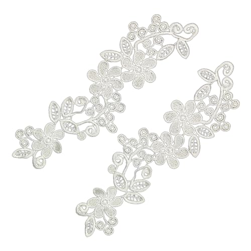 1 Paar Elegante Blumenspitzenapplikation Braut Hochzeitsverzerrung Applikationen Für Hochzeitskleidendekorationen von LIbgiubhy