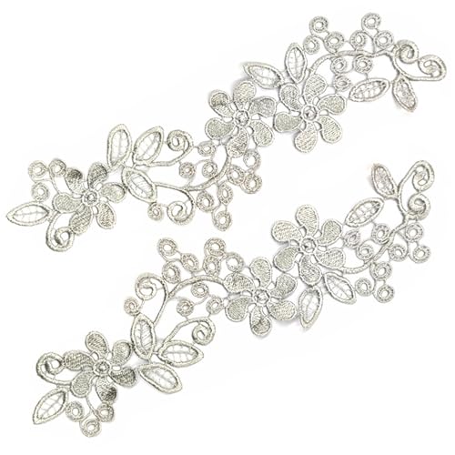 1 Paar Elegante Blumenspitzenapplikation Braut Hochzeitsverzerrung Applikationen Für Hochzeitskleidendekorationen von LIbgiubhy