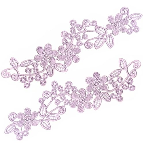 1 Paar Elegante Blumenspitzenapplikation Braut Hochzeitsverzerrung Applikationen Für Hochzeitskleidendekorationen von LIbgiubhy
