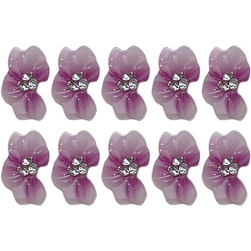 10 x Blumen-3D-Nägel, verschiedene Blumennägel, Harz-Strasssteine für Maniküre-Zubehör 10 x Blumen-3D-Nägel, verschiedene Blumennägel, Harz-Strasssteine für Maniküre-Zubehör von LIbgiubhy