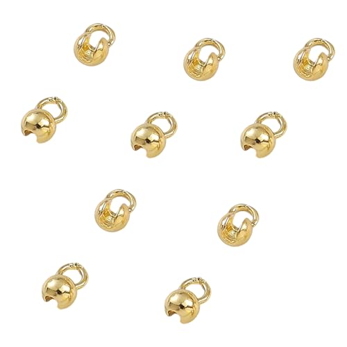 10 x Halsketten-Verschluss mit Muschelschalenspitze, Kugelketten-Verbinder für handgefertigte Armbänder, Perlenzubehör, Halskettenverschluss von LIbgiubhy