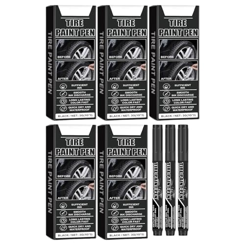 15pcs Schwarze Farbstift Autorreifen Lackieren Stiftfestes Schneller Trockenreifen Marker Stift Für Autoreifen Kratzerreparatur 15pcs Schwarze Farbstift Autorreifen Lackieren Stiftfestes Schneller Trockenreifen Marker Stift Für Autoreifen Kratzerreparatur von LIbgiubhy