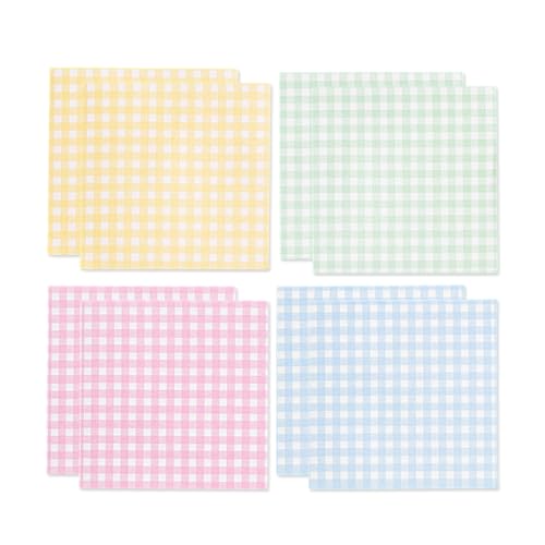 8 PCs Plaids Notizen Farbenfrohe Notepads Klebstoff Note Pad Einfache Notiz Memos Pad Gitter Notenpolster von LIbgiubhy
