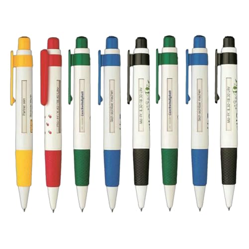 8 Stück einziehbarer Kugelschreiber mit Scroll-Nachrichtenfenster, Bürosignierstift, einziehbarer Kugelschreiber, reibungsloses Schreiben 8 Stück einziehbarer Kugelschreiber mit Scroll-Nachrichtenfenster, Bürosignierstift, einziehbarer Kugelschreiber, reibungsloses Schreiben von LIbgiubhy