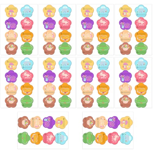 80 Stück Cartoon-Hasen-Eier, Namensaufkleber für Scrapbooking, dekoratives Verpackungsetikett für Siegel, Umschläge, Kartenverpackungen 80 Stück Cartoon-Hasen-Eier, Namensaufkleber für Scrapbooking, dekoratives Verpackungsetikett für Siegel, Umschläge, Kartenverpackungen von LIbgiubhy