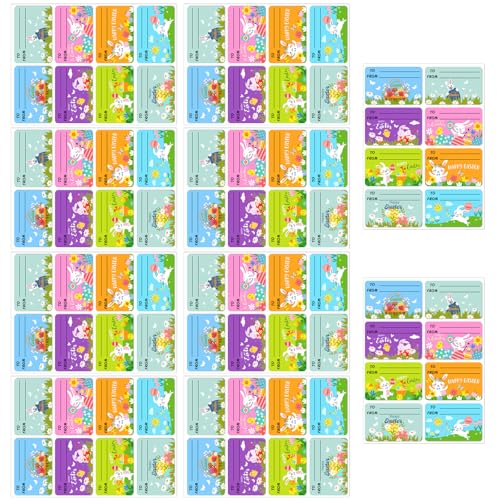 80 Stück Cartoon-Hasen-Eier, Namensaufkleber für Scrapbooking, dekoratives Verpackungsetikett für Siegel, Umschläge, Kartenverpackungen 80 Stück Cartoon-Hasen-Eier, Namensaufkleber für Scrapbooking, dekoratives Verpackungsetikett für Siegel, Umschläge, Kartenverpackungen von LIbgiubhy