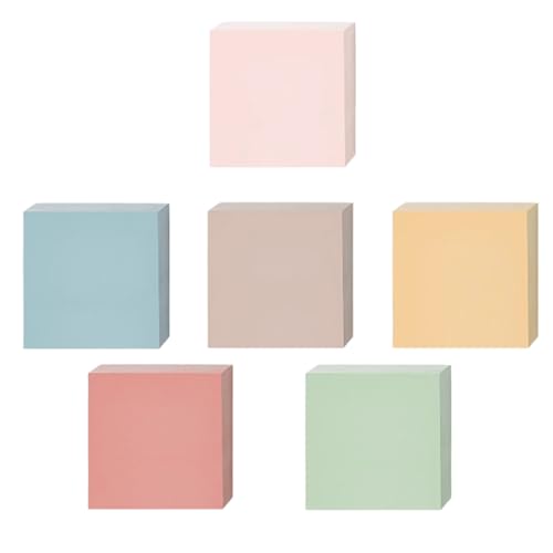 Farbiges Notizpapier, 7,6 x 7,6 cm, selbstklebend, kleine Notizblöcke, unliniert, für Kühlschrank, Notizbuch, Kalender, 100 Blatt/Block Farbiges Notizpapier, 7,6 x 7,6 cm, selbstklebend, kleine Notizblöcke, unliniert, für Kühlschrank, Notizbuch, Kalender, 100 Blatt/Block von LIbgiubhy