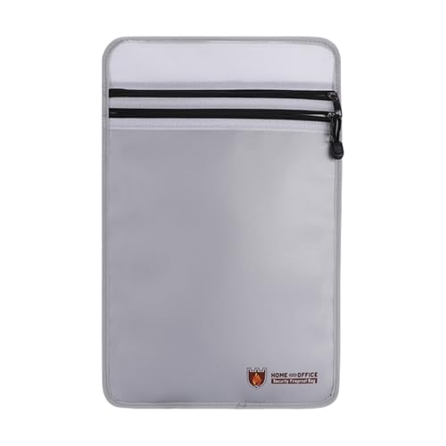 Feuerfeste Tasche mit Doppelreißverschlüssen, Dokumentenmappe, vertikaler Aktenordner, wasserabweisend, Dokumententasche für Wertsachen Feuerfeste Tasche mit Doppelreißverschlüssen, Dokumentenmappe, vertikaler Aktenordner, wasserabweisend, Dokumententasche für Wertsachen von LIbgiubhy