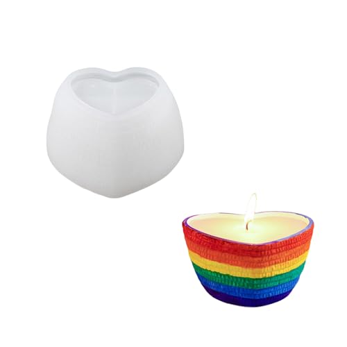 Flexibles Silikonform-Set für die Herstellung von Glasbechern mit Rosenblüten und glasierten Kerzenständern für die Harz- und Seifenherstellung von LIbgiubhy