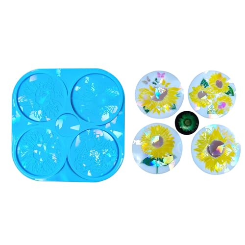 Formen für Tassen, Blumenmuster, Epoxidharz, Silikon, für die Herstellung Formen für Tassen, Blumenmuster, Epoxidharz, Silikon, für die Herstellung von LIbgiubhy