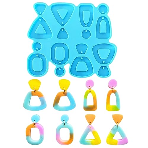 Geometrische Harzform für Ohrringe, Schmuck, Silikonform, Anhängerform, Schmuckzubehör für Frauen von LIbgiubhy