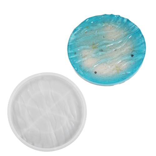 Gewellte Silikonform, Obstteller, Gießformen, handgefertigt, Silikon, Kristall, Epoxidharz, Tassenmatte von LIbgiubhy