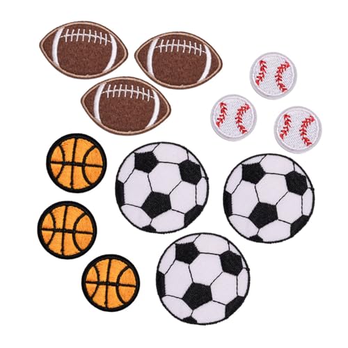 LIbgiubhy 12 Stück bestickte Fußball-Aufnäher zum Aufbügeln oder Aufnähen, bestickte Applikation, Dekoration, Nähflicken für Taschen, Jeans, Kleidung LIbgiubhy 12 Stück bestickte Fußball-Aufnäher zum Aufbügeln oder Aufnähen, bestickte Applikation, Dekoration, Nähflicken für Taschen, Jeans, Kleidung von LIbgiubhy