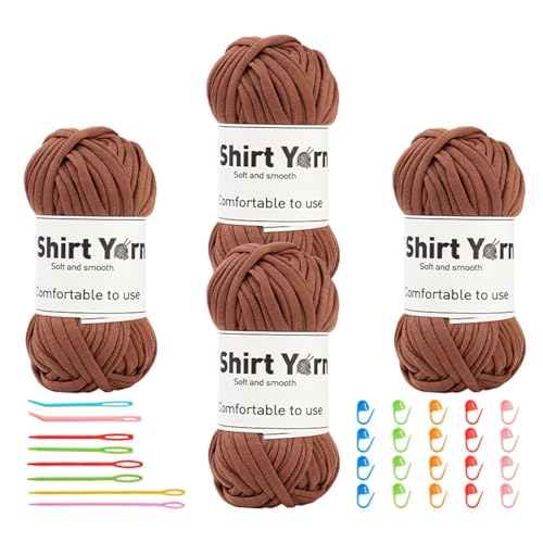 LIbgiubhy 20 Rollen Häkelgarne zum Stricken von Teppichen, Teppichen, Taschen mit großem Öhr, Stricknadel mit gebogener Spitze, Nadelstrickmarker LIbgiubhy 20 Rollen Häkelgarne zum Stricken von Teppichen, Teppichen, Taschen mit großem Öhr, Stricknadel mit gebogener Spitze, Nadelstrickmarker von LIbgiubhy