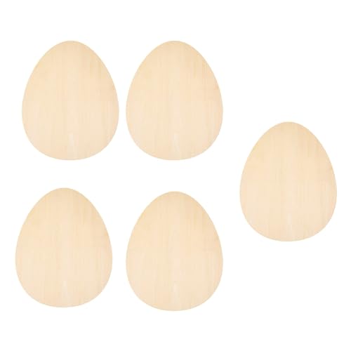 LIbgiubhy 5 Stück unlackierte Holzscheiben, Hasen, Eier, Form, Holzausschnitte zum Malen, Basteln, hängende Dekoration, Partyzubehör LIbgiubhy 5 Stück unlackierte Holzscheiben, Hasen, Eier, Form, Holzausschnitte zum Malen, Basteln, hängende Dekoration, Partyzubehör von LIbgiubhy