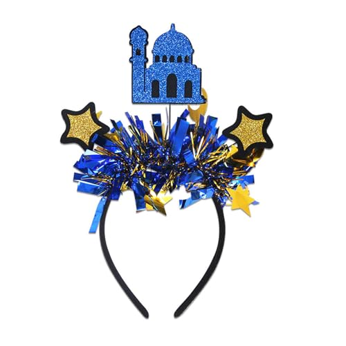 LIbgiubhy Bequemes Eid-Feier-Stirnband mit Halbmonden und Stern-Designs, tragbares Accessoire für jedes Alter, Freizeitkleidung von LIbgiubhy