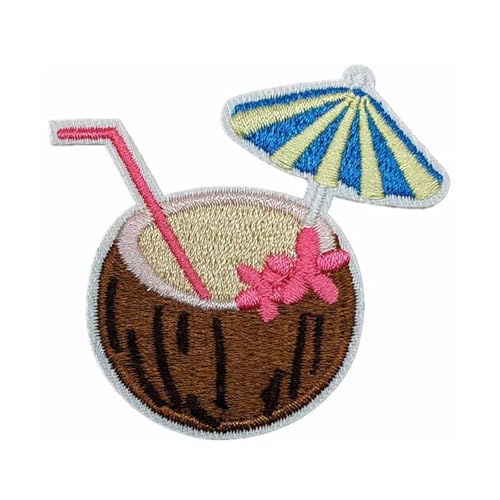 LIbgiubhy Bestickter Aufnäher zum Aufbügeln mit Strandmotiven, bestickt, zum Aufbügeln, für Kleidung, Jacken LIbgiubhy Bestickter Aufnäher zum Aufbügeln mit Strandmotiven, bestickt, zum Aufbügeln, für Kleidung, Jacken von LIbgiubhy