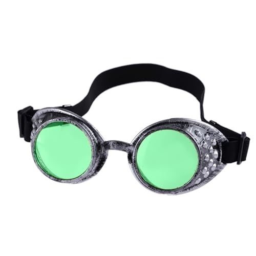 LIbgiubhy Cybers Goths Cosplays Vintaeg Steampunk Brille Brille Halloween Gesicht mit elastischem Gürtel Geschenke von LIbgiubhy
