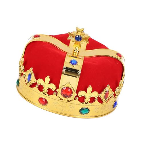 LIbgiubhy Geogrous Jeweled King Crowns Zauberstab für Show-Aufführungen, Kindergeburtstag, Party, Foto-Requisiten von LIbgiubhy