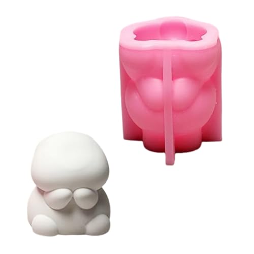 LIbgiubhy Handgefertigte 3D-Hasen-Formen aus Silikon, Ornament-Formen, Tierformen, Gießformen für Zuhause, Tischdekorationen von LIbgiubhy