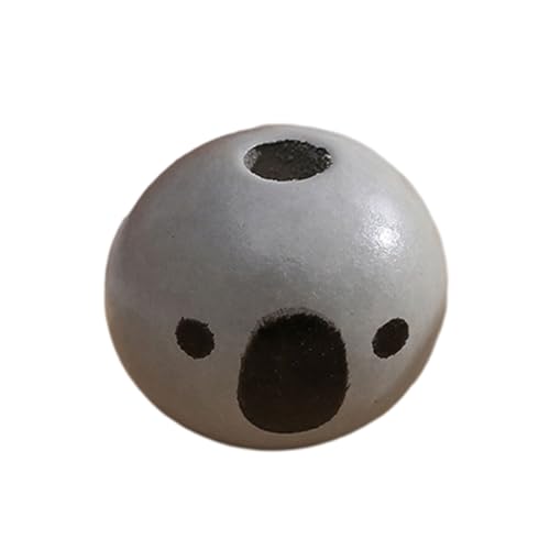LIbgiubhy Holzperlen, 20 mm, Tier-Holzperlen mit Gesicht, für Schmuck, Halsketten, Bastelarbeiten, Dekoration, 100 Stück von LIbgiubhy