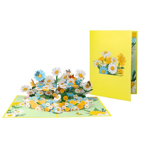 LIbgiubhy Künstlerische 3D Gänseblümchenkarte Farbenfrohe Und Detaillierte Gänseblümchen 3D Karten Handgefertigte Papergreeting Karte Für Festivalfeierlichkeiten LIbgiubhy Künstlerische 3D Gänseblümchenkarte Farbenfrohe Und Detaillierte Gänseblümchen 3D Karten Handgefertigte Papergreeting Karte Für Festivalfeierlichkeiten von LIbgiubhy
