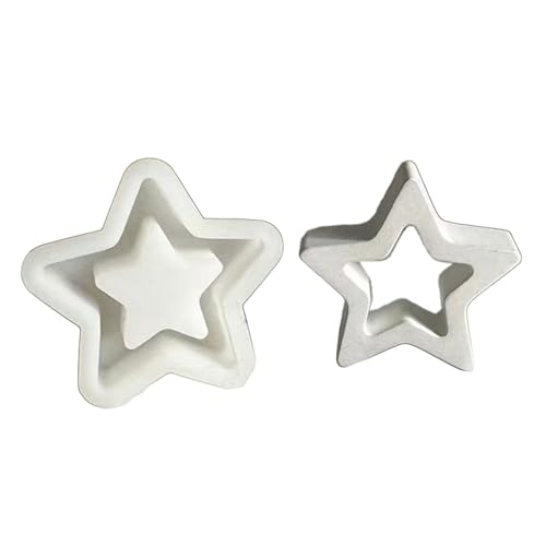 LIbgiubhy Silikonform aus Kunstharz, fünfzackig, für Kunst, Handwerk, Gips, Ornament, Heimdekoration, Epoxidharz-Gussform von LIbgiubhy