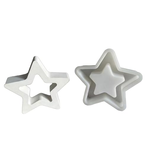 LIbgiubhy Silikonform aus Kunstharz, fünfzackig, für Kunst, Handwerk, Gips, Ornament, Heimdekoration, Epoxidharz-Gussform LIbgiubhy Silikonform aus Kunstharz, fünfzackig, für Kunst, Handwerk, Gips, Ornament, Heimdekoration, Epoxidharz-Gussform von LIbgiubhy