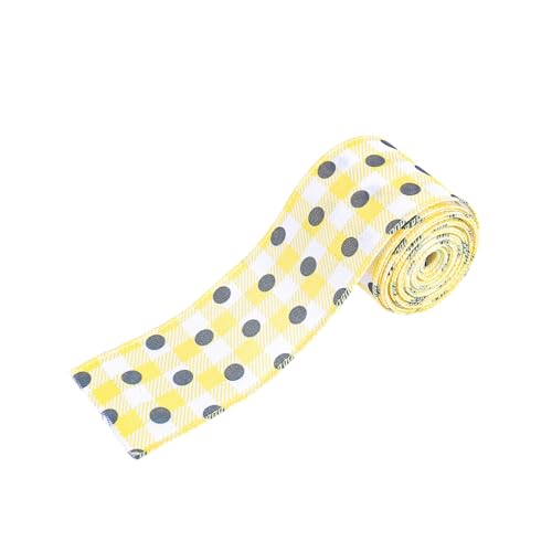 LIbgiubhy Sonnenblumen-Schleifenband mit Drahtkante, Honigbienen, mit Drahtkanten, Schwarz / Gelb, dekoratives Band zum Basteln, Verpacken von Schleifen LIbgiubhy Sonnenblumen-Schleifenband mit Drahtkante, Honigbienen, mit Drahtkanten, Schwarz / Gelb, dekoratives Band zum Basteln, Verpacken von Schleifen von LIbgiubhy
