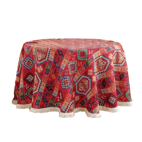 LIbgiubhy Vielseitige Tischdecke, weicher Stoff, Tischdecken, Blumenmuster, 100 cm/150 cm/120 cm Größe von LIbgiubhy
