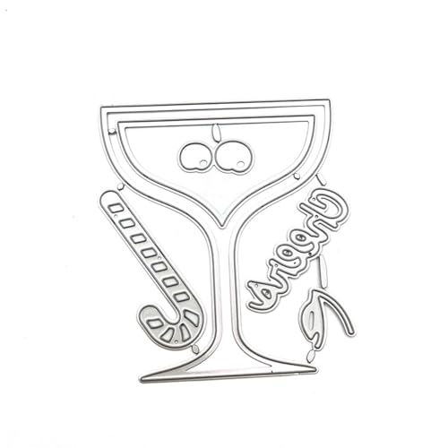LIbgiubhy Weinglas-Stanzschablone, hohl, Weinglas-Stanzform für Kartenherstellung, Scrapbooking, Album LIbgiubhy Weinglas-Stanzschablone, hohl, Weinglas-Stanzform für Kartenherstellung, Scrapbooking, Album von LIbgiubhy