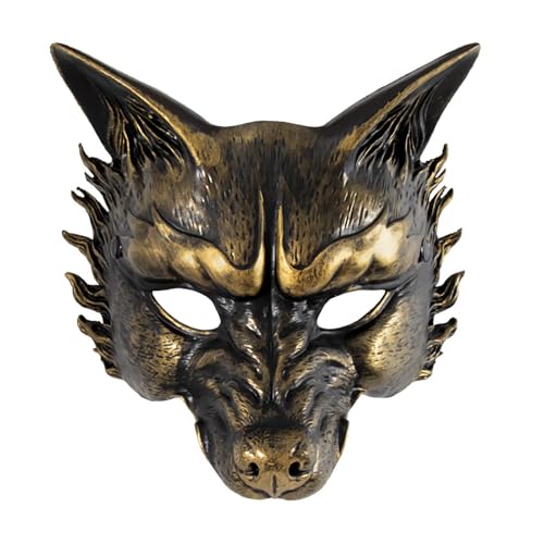 LIbgiubhy Wolf-Maskerade-Tierkostüm, Halloween-Dekoration für Damen und Herren, Cosplay, Party, Halloween LIbgiubhy Wolf-Maskerade-Tierkostüm, Halloween-Dekoration für Damen und Herren, Cosplay, Party, Halloween von LIbgiubhy