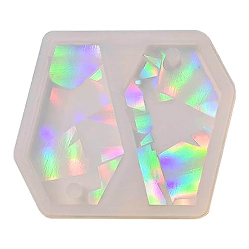 Leichte und Silikonform, Epoxidharz, Guss, Schlüsselanhänger, geometrischer Sarg, Anhänger, Ohrringe, Handwerk von LIbgiubhy