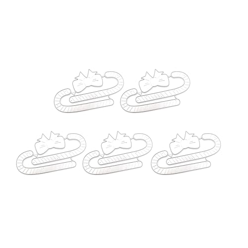 Metall-Stanzschablonen, Weihnachtsglocken, Stanzformen für Scrapbooking, Karten, Dekorationen, 5 Stück von LIbgiubhy