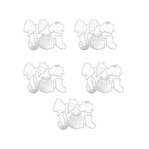 Metall-Stanzschablonen, Weihnachtsglocken, Stanzformen für Scrapbooking, Karten, Dekorationen, 5 Stück Metall-Stanzschablonen, Weihnachtsglocken, Stanzformen für Scrapbooking, Karten, Dekorationen, 5 Stück von LIbgiubhy