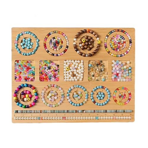 Schmuck-Perlenbrett, Halsketten-Designs, Matten, Tablett, Messbretter, Holzperlenplatte, Schmuckherstellungszubehör Schmuck-Perlenbrett, Halsketten-Designs, Matten, Tablett, Messbretter, Holzperlenplatte, Schmuckherstellungszubehör von LIbgiubhy